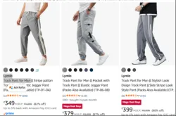 Lymio Track Pant for Men Minimum 81% Discount