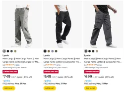 Lymio Brand Mens Cargo @ Minimum 80% Discount
