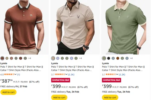 Image of Lymio men's T- Shirt Upto 80% Discount