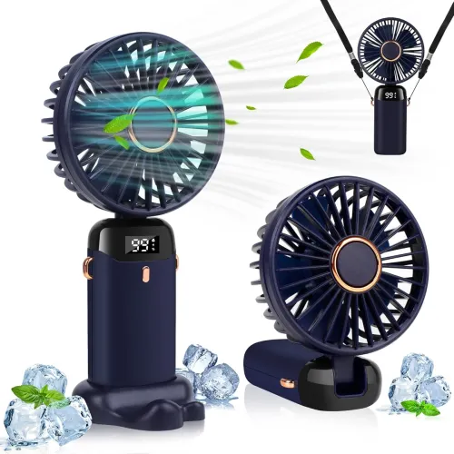 Image of LYMYBETY Portable Handheld Fan (Blue)