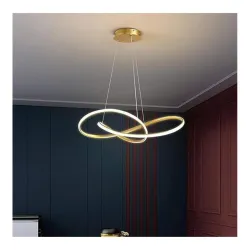 Lyse Decor Chandelier, Jhumar Light for Hall Ceiling, Jhoomer for Living Room, Hanging Pendant Lamp for Bedroom, Dining Room (CH12 GD)