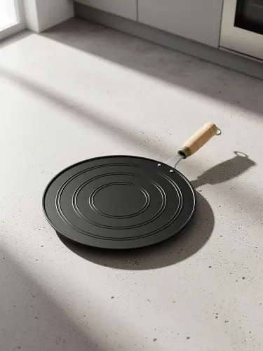 Image of m kharavad Tawa 23 cm diameter (Iron, Induction Bottom)