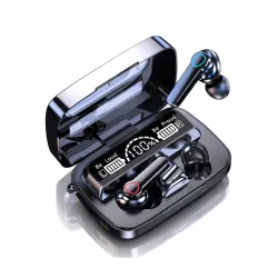 M19pro TWS, Truly Wireless Earbud with Battery Indicator Display, Bluetooth 5.3 with ENC, 30hrs Playtime & Fast Charging, Low Latency, IPX7 Sweat-Proof, Built-in Mic with Deep Bass