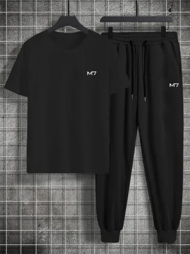 Image of M7 By Metronaut  Solid Men Track Suit