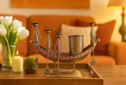 MAA BHAWANI HANDICRAFTS Boat Pen Holder