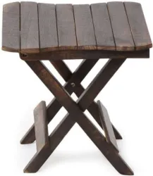 Maalgoodies Stool (Brown, Pre-assembled)