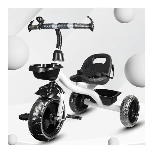 Image of Maanit Kids Tricycle with Rear & Front Basket | Comfortable Cushioned Seat with Safety Belt | Baby Trike for Boys & Girl