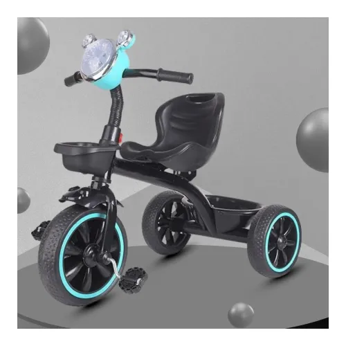 Image of Maanit Kids Tricycle with Rear & Front Basket | Headlight | Comfortable Cushioned Seat | Baby Trike for Boys & Girls Age