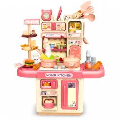 Mable Kids Kitchen Set – Interactive Pretend Play Cooking Toy with Mini Utensils | Realistic Role Play Kitchen for Girls & Boys | Light & Sound Fun, Imaginative Play, Early Learning Toy – Mu...