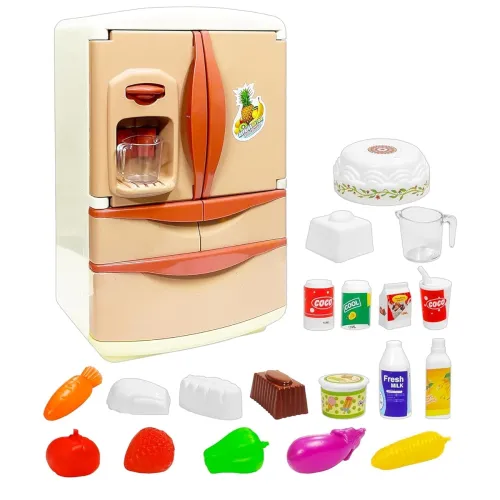 Image of MABLE Mini Fridge Toy for Kids with Lights