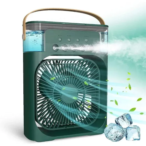 Image of Mabron Portable Mini Air Cooler with 7-Color LED Light 3 Adjustable Speeds