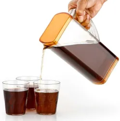 MACARIZE 2000 ml Unbreakable Plastic JUG with Glass Set by TRUSTED BRAND Jug Glass Set (Plastic Unbreakable)