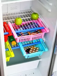 Macarize Adjustable Fridge Storage Rack (Pack of 2)