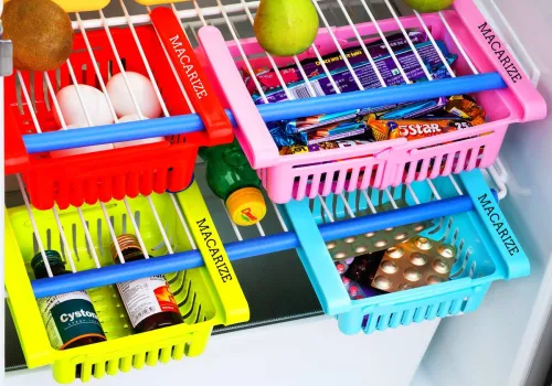 Image of MACARIZE Fruits Vegetables Kitchen Plastic Rack 2pcs