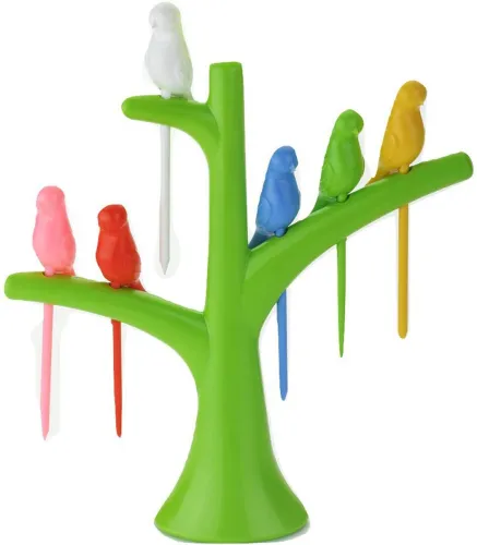 Image of MACARIZE Happy Bird Fruit Fork Set 