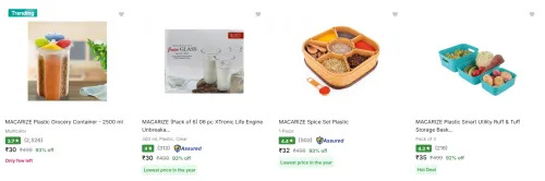 Image of MACARIZE Household Items upto 95% Discount | Starting at ₹30