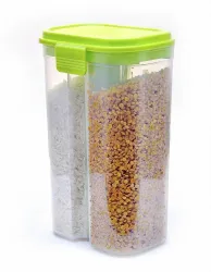 MACARIZE Plastic Grocery Container  - 2.5 L (Green)