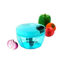 MACARIZE Tornado Quick Chopper Vegetable & Fruit Chopper (01 pc Chopper, 01 Blade Shaft, 01 Mixer Shaft, 01 String Head)