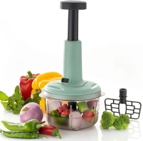 Image of MACARIZE Vegetable & Fruit Chopper (1 Container, 1 Pressing Head)