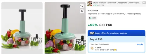 Image of MACARIZE Vegetable & Fruit Chopper 