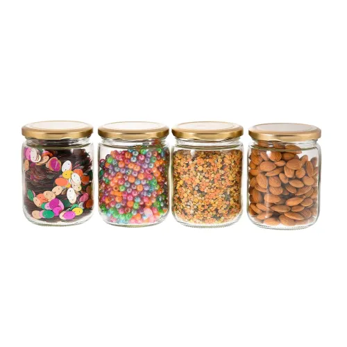 Image of MACHAK Kitchen Storage Glass Jar Set of 4