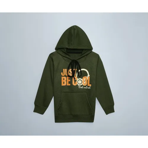 Image of Mack Jonney Unisex-Child Printed Hooded Cotton Fleece Sweatshirt for Kids