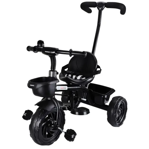 Image of MacToy for Kids |Baby Trikes |Tricycle with Parental Push Handle |Boys|Girls |Age_Group 2 to 5 Years MM_7001 (Black)