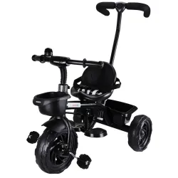 MacToy for Kids |Baby Trikes |Tricycle with Parental Push Handle |Boys|Girls |Age_Group 2 to 5 Years MM_7001 (Black)