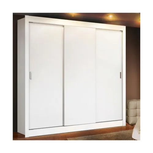 Image of Madesa 3 Sliding Doors Wardrobe Ample Storage Wooden