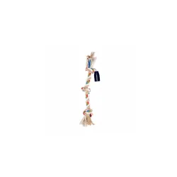 Madhabi 2-Knot Rope Dog Toy Durable Cotton Chew Rope for Puppies and Dogs