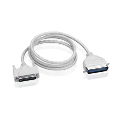 Madhabi 5M Parallel Printer Cable, DB25 Male to Centronics 36 Pin IEEE-1284 Connector, LPT Printer Cable for Dot Matrix, Legacy Inkjet and Laser Printers, White