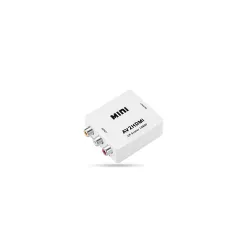 Madhabi AV to HDMI Converter – RCA CVBS Composite to HDMI Adapter with 1080P Upscaler