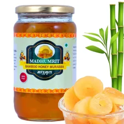 MADHUMRIT Bamboo Murabba Raw Forest Honey (500 gram)