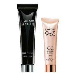 Lakmé Absolute Blur Perfect Makeup Primer, 30g And Lakmé Complexion Care Face Cream, Bronze, 9g