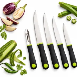 Madhuras Recipe Premium 5-Piece Knife Set