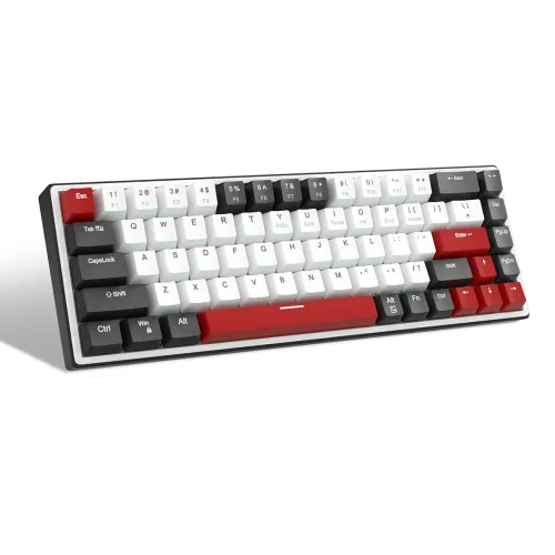 Image of MageGee 60% 68Keys Mechanical Compact Blue LED Backlit Gaming Keyboard