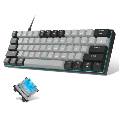Image of MageGee 60% Mechanical Gaming Keyboard Blue