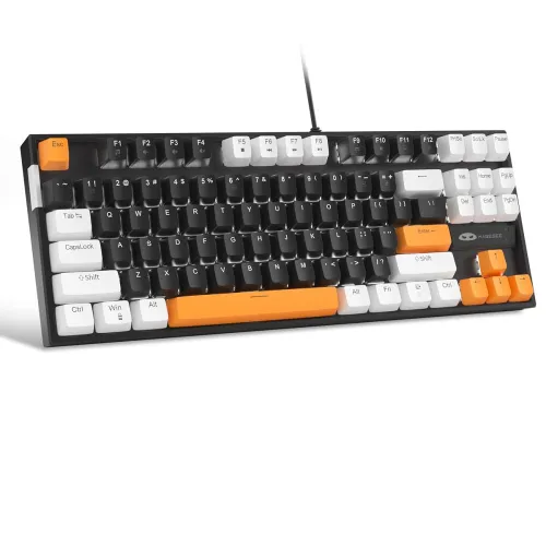 Image of MageGee 75% Mechanical Gaming Keyboard, Brown Switch, White LED