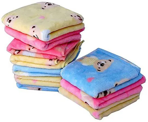 Image of magenta TEDDY BEAR ULTRA SOFT Handkerchief