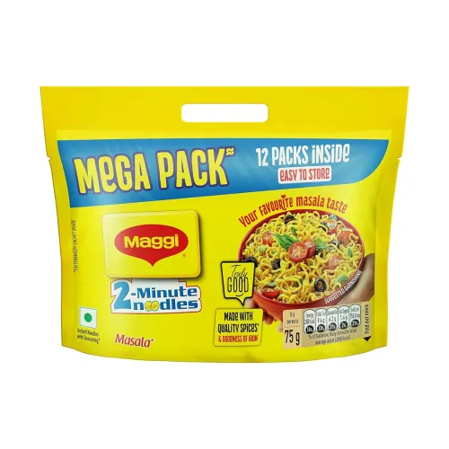 Image of MAGGI 2-Minute Instant Noodles, Favourite Masala Taste, Masala Noodles With Goodness Of Iron, Made With Choicest Quality