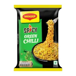 MAGGI Spicy Green Chilli Noodles, Spicy Green Chilli Flavour, 62g Pack