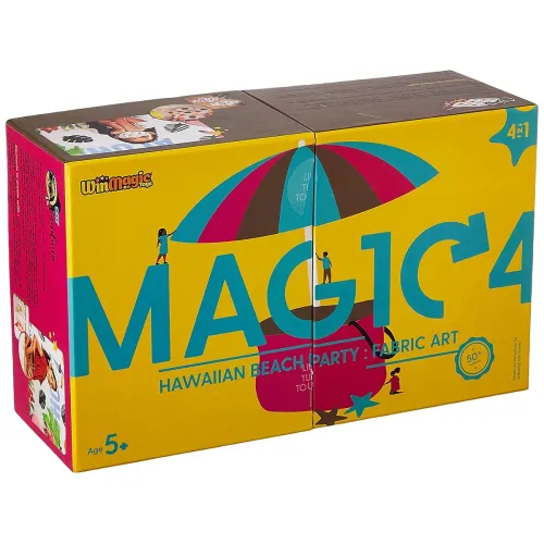 Image of Magic4 Art Hawaiian Beach Party - Art and Craft kit, DIY Kit and Learn Fabric Arts and Painting for Girls 5 Years and Ab
