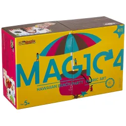 Magic4 Art Hawaiian Beach Party - Art and Craft kit, DIY Kit and Learn Fabric Arts and Painting for Girls 5 Years and Ab