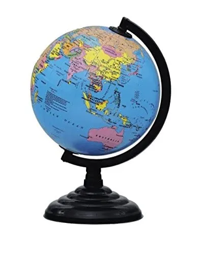 Image of Magicwand Metal & Board Political Educational Laminated Rotating World 