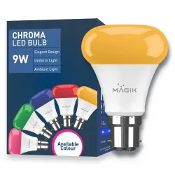 MAGIK Chroma 9W Yellow LED Bulb