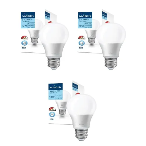 Image of MAGIK LED Grande Cool Day Light 10w Led Bulb (Pack of 3)