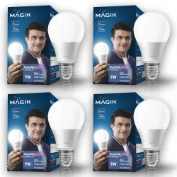 MAGIK Maximo Plus 9W LED Bulb Cool White (6500K) Pack of 4