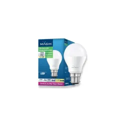 MAGIK TriGlo 3‑in‑1 Dimmable LED Bulb | Adjustable 15W/8W/0.5W | Ideal for Ambient, Task & Night Lights | B22 Base | Ene