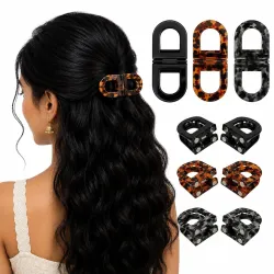 Magnetic Hair Clips for Women Set of 2, 2-in-1 Hair Clutcher with Strong