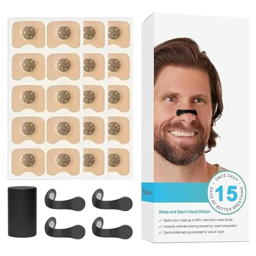 Image of Magnetic Nasal Dilator Kit with Adhesive Strips for Sleep and Sport Use